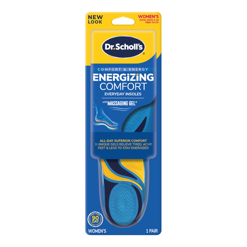 Dr Scholl Energizing Comfort Everyday Insoles with Massaging gel Women