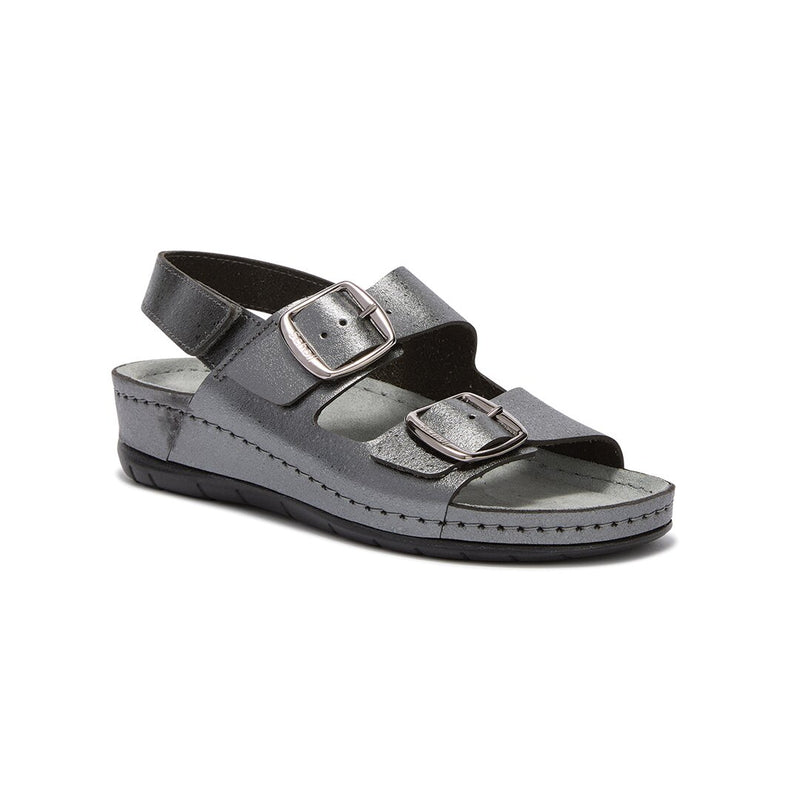 SCHOLL ABERDEEN LTHR SANDALS