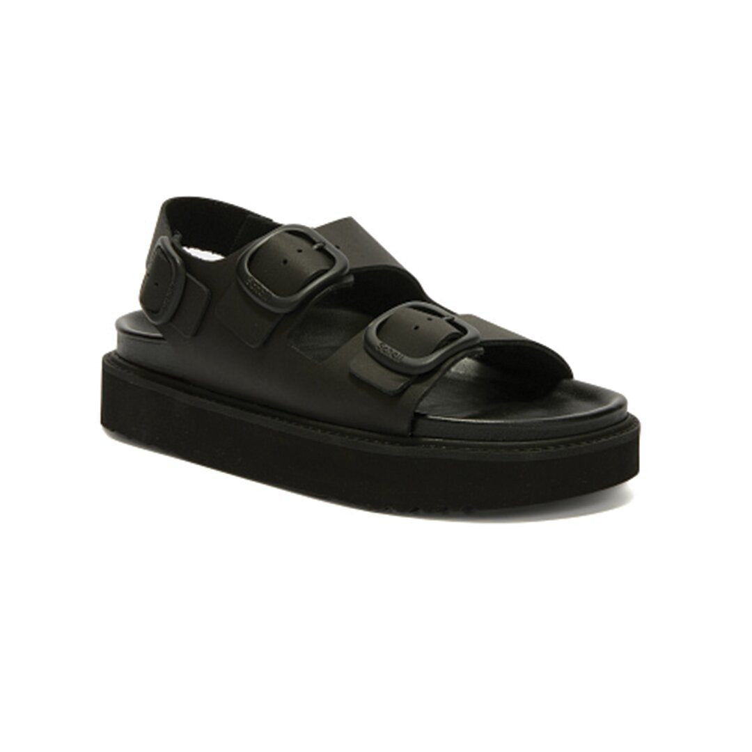 SCHOLL BLAKE 2 STR LTHR SANDALS