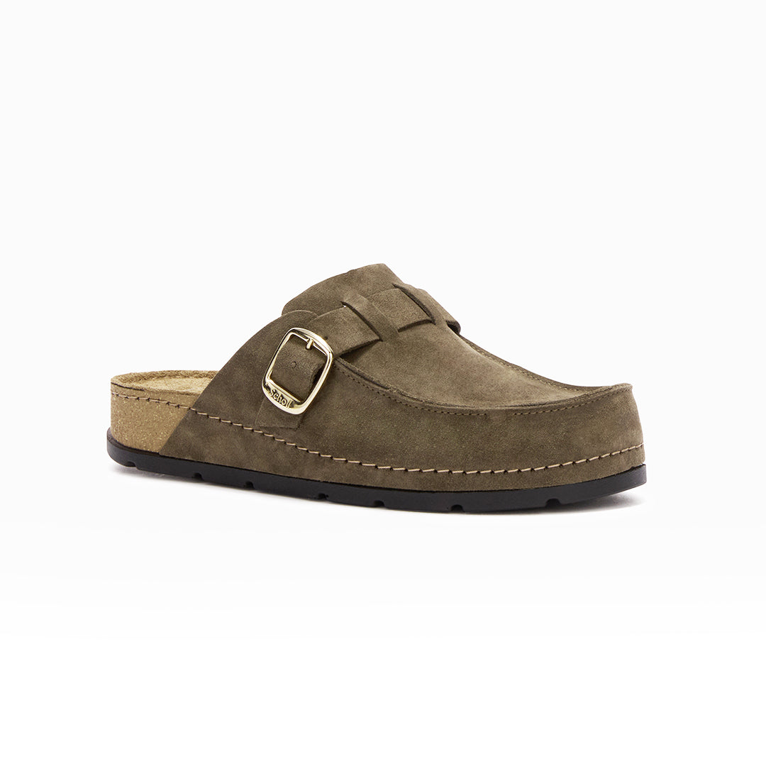 SCHOLL BORA MOCASSIN MULES