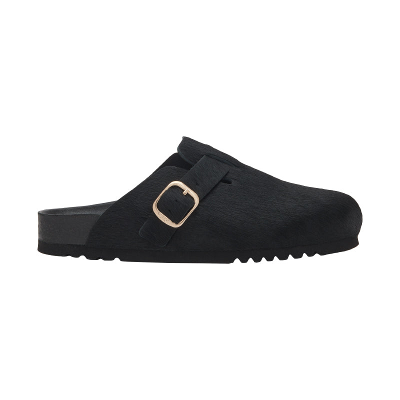 SCHOLL IC FAE PONY LEATHER CLOG