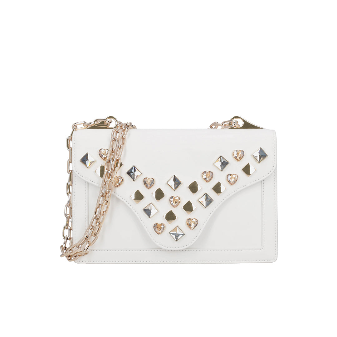 TOSCA BLU LE SWEET LTHR STRASS BAG