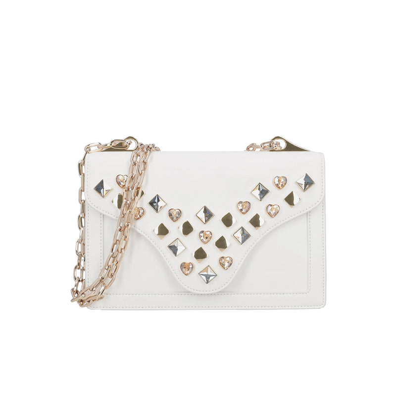 TOSCA BLU LE SWEET LTHR STRASS BAG