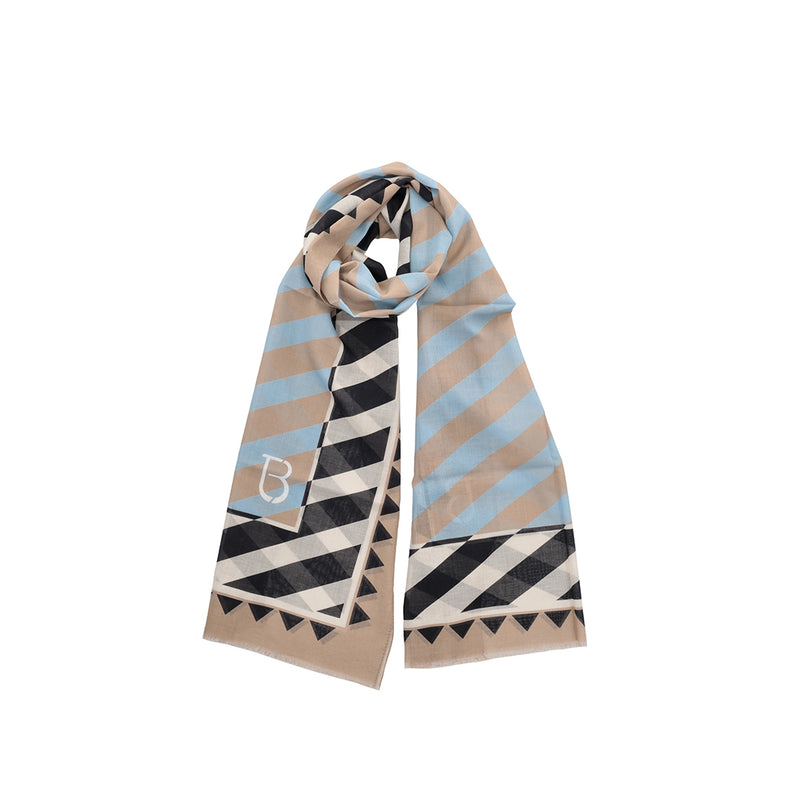 TOSCA BLU BLANCA LARGE SCARF